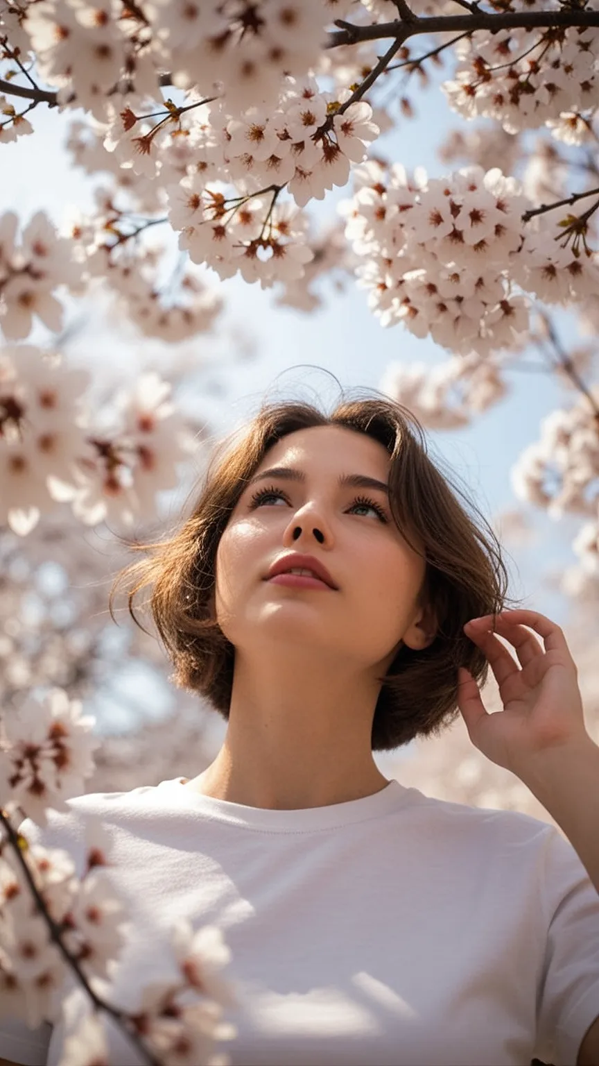 Beneath the Blossoms — Spring Cinematic Portrait Series