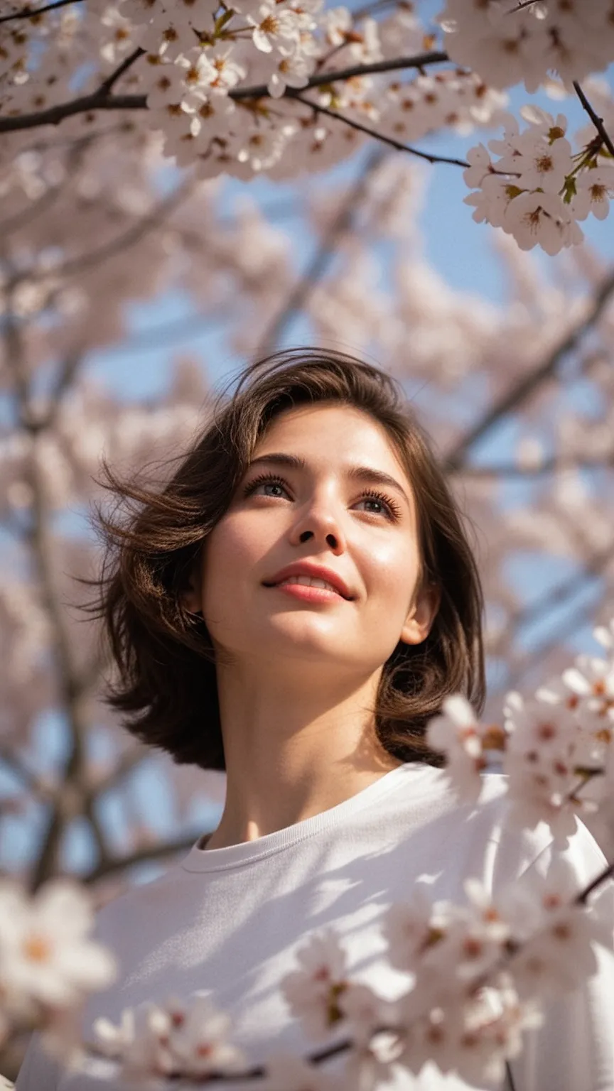 Beneath the Blossoms — Spring Cinematic Portrait Series