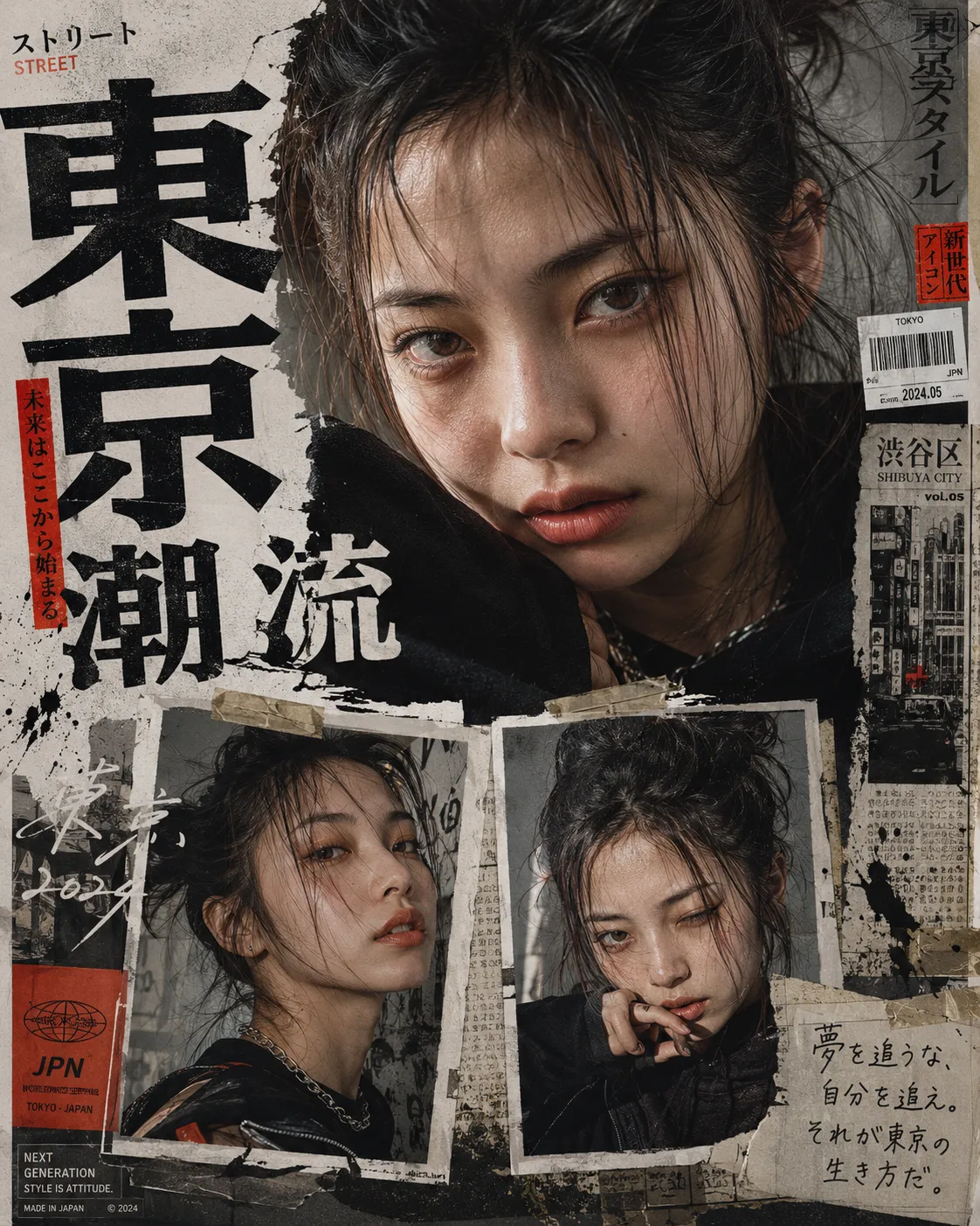 Tokyo Street Zine — Y2K Japanese Editorial Collage