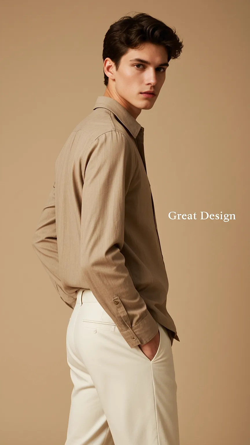 Premium Zara Menswear Editorial — "Great Design" Minimal Luxury Campaign