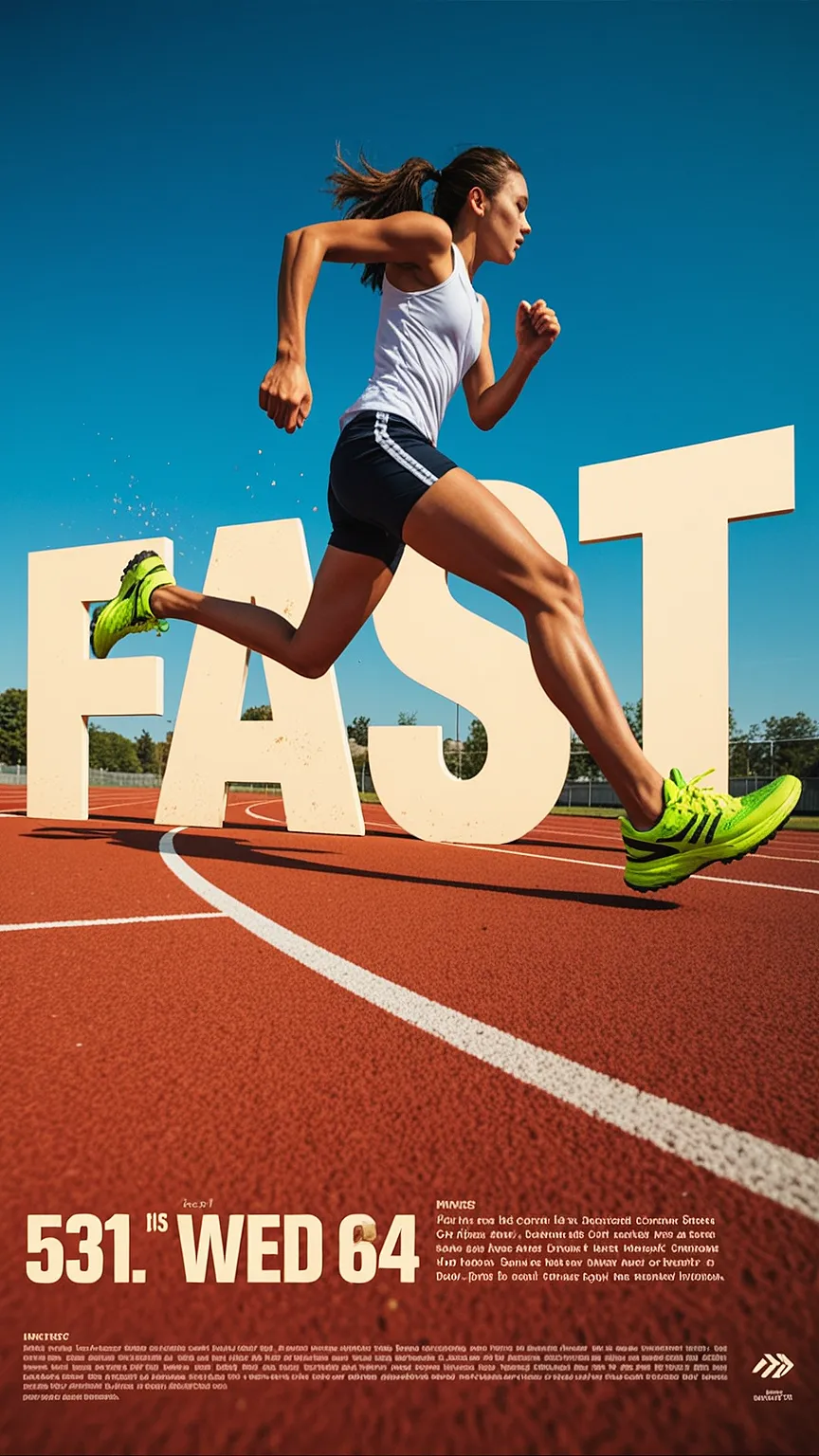 Editorial Action Poster Series — RIDE / FAST / FLOW