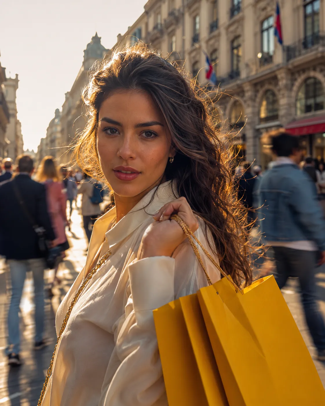Golden Hour Stroll — Cinematic Street Portrait