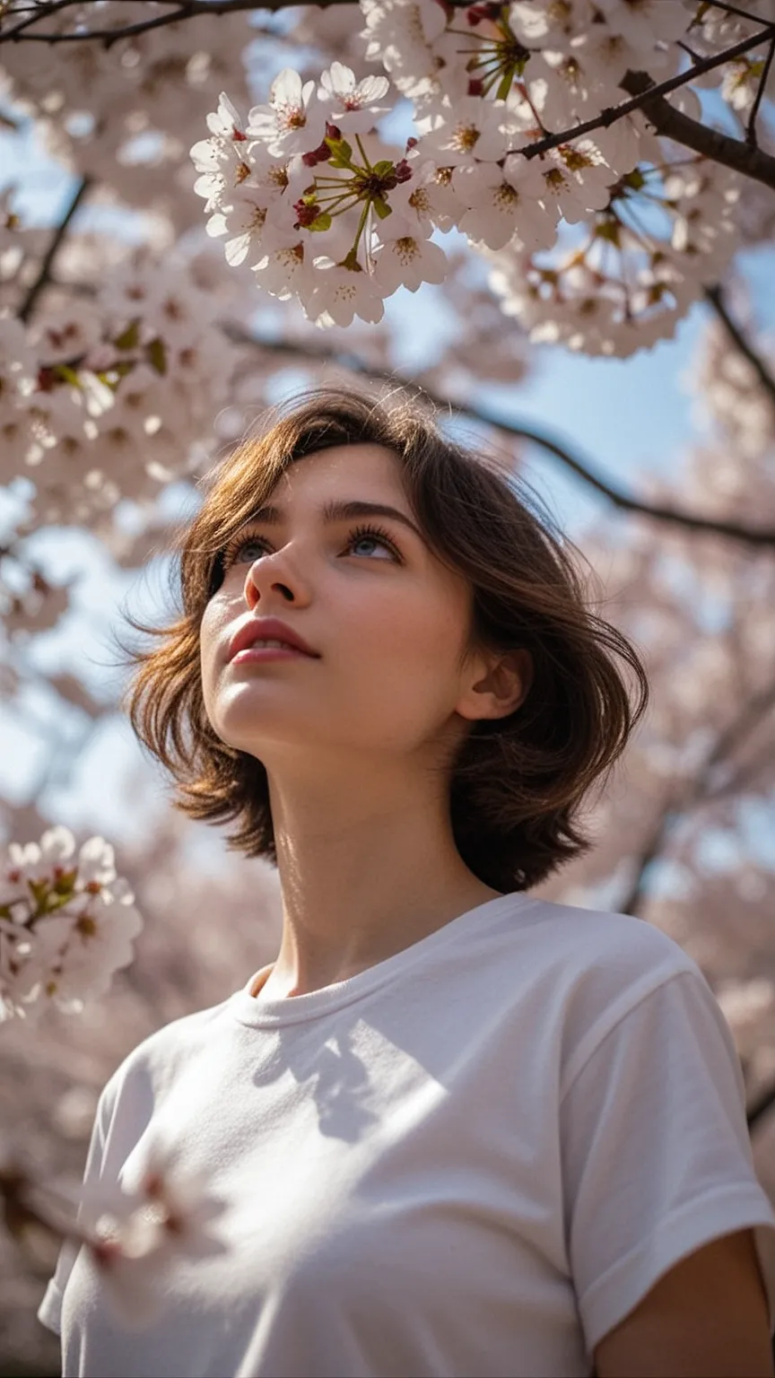 Beneath the Blossoms — Spring Cinematic Portrait Series