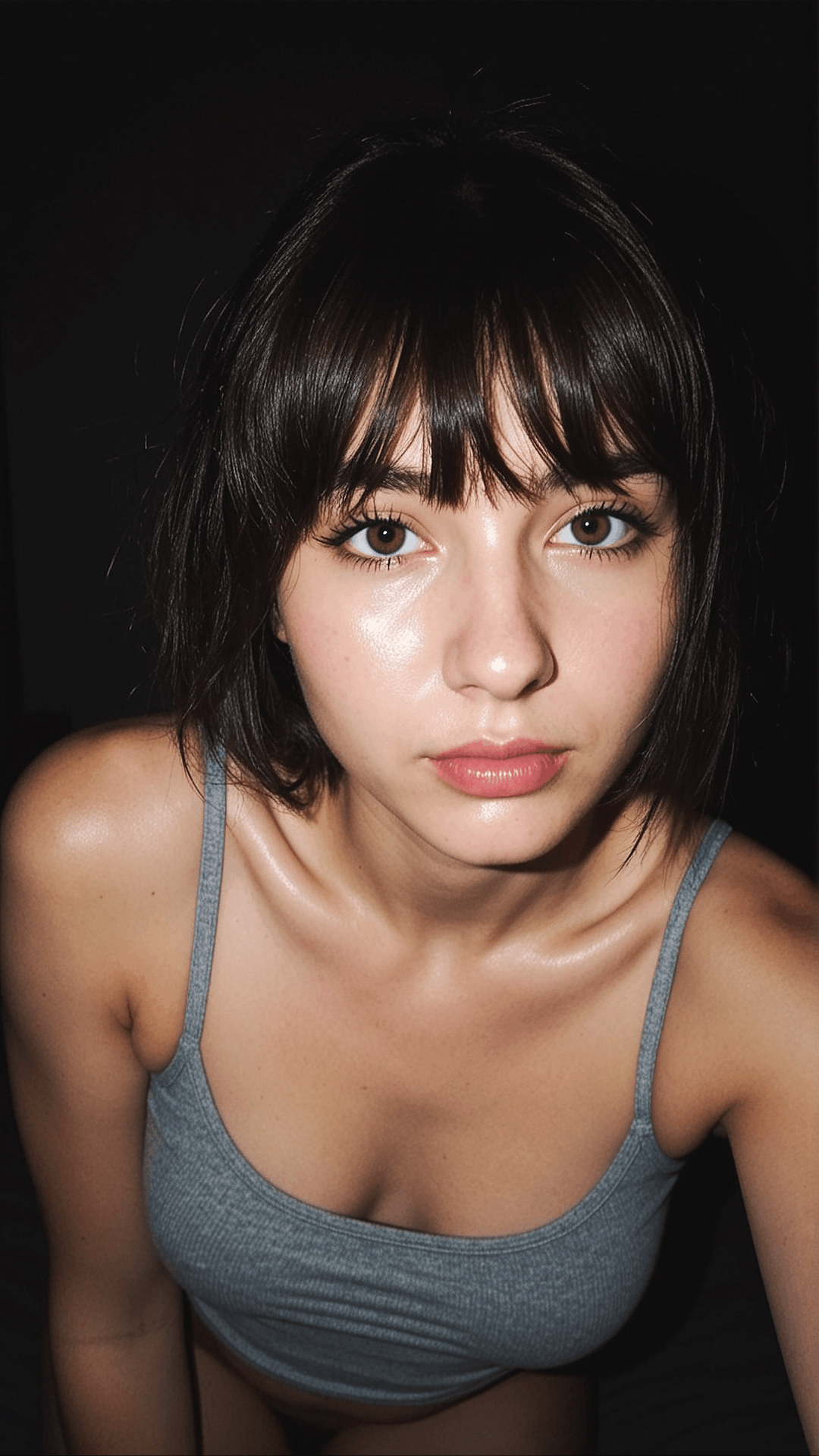Midnight Flash — Raw iPhone Night Portrait