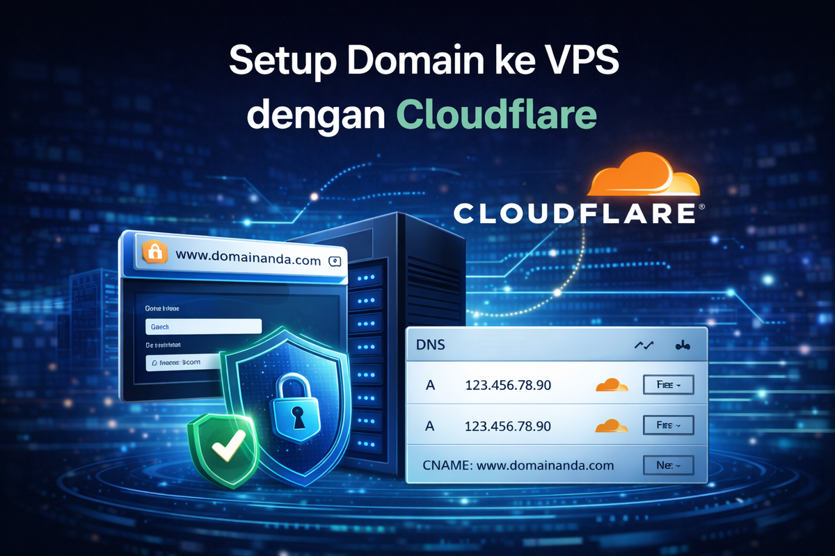 Cara Setup Domain ke VPS Menggunakan Cloudflare